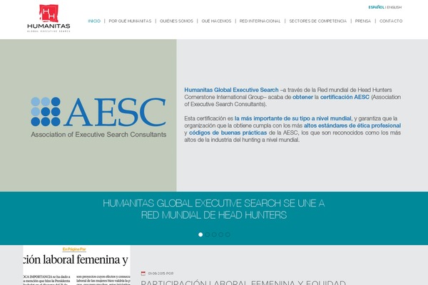 humanitaschile.com site used Humanitas