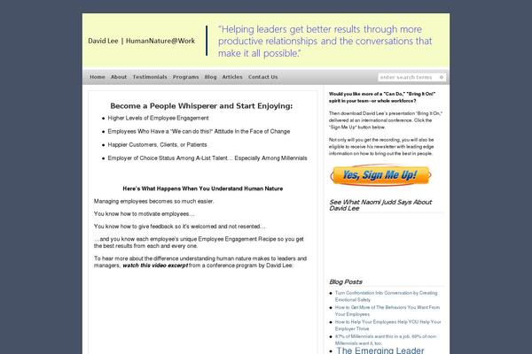 humannatureatwork.com site used Wp Sublime