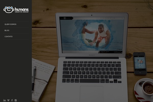 LENS theme site design template sample