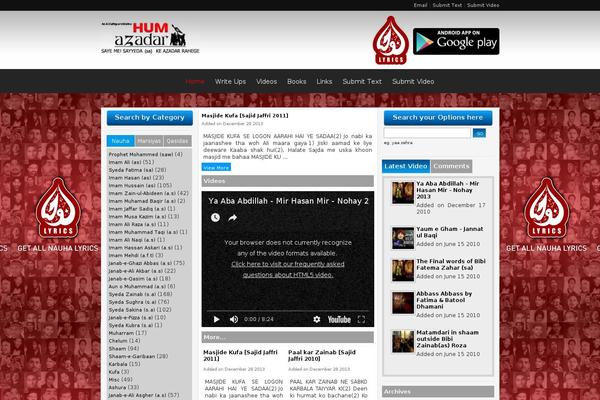 humazadar.com site used Aspherical