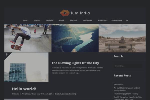 Boston theme site design template sample