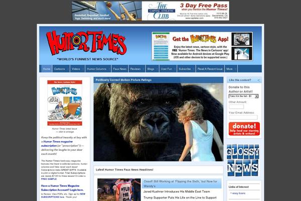 humortimes.com site used Generatepress-child