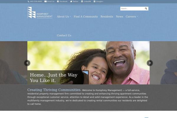 humphrey-main theme websites examples