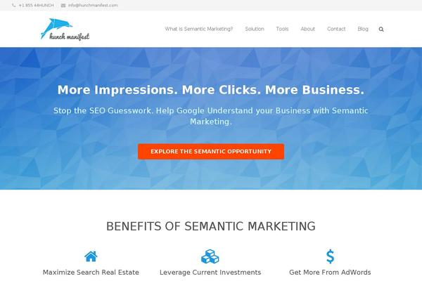 Impreza Child theme site design template sample
