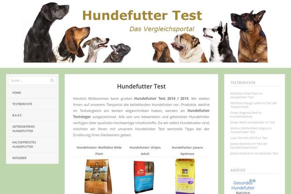 hundefuttertests.org site used Tatami