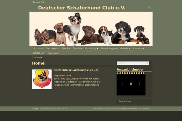 Weaver Xtreme theme site design template sample