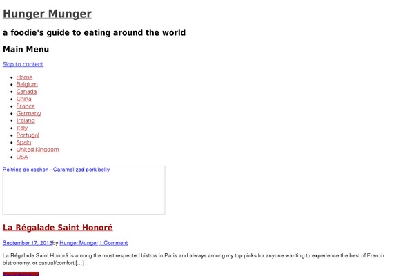 hungermunger.com site used Nasio