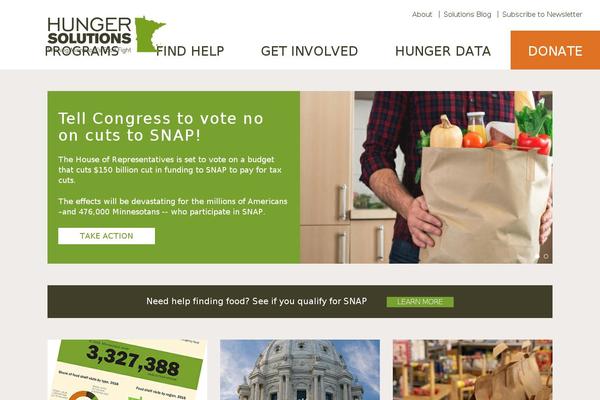 hungersolutions.org site used Hunger-solutions