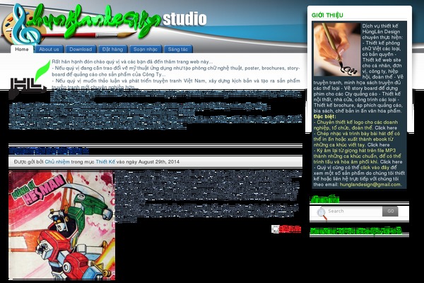 Fusion theme site design template sample