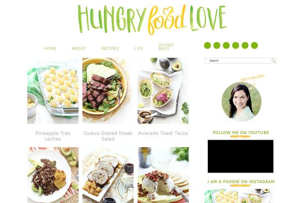 Foodie Pro theme site design template sample