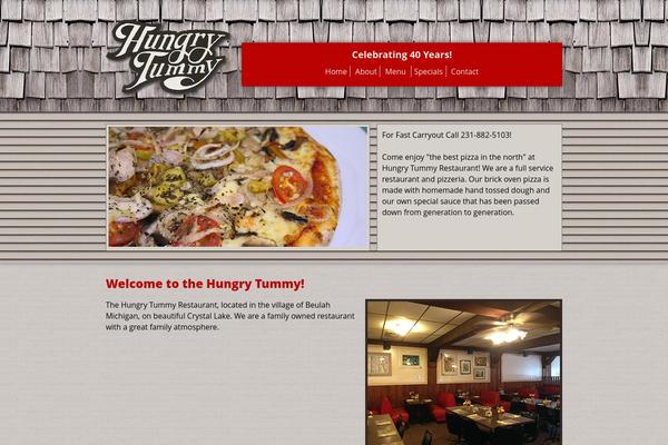 Custom theme site design template sample