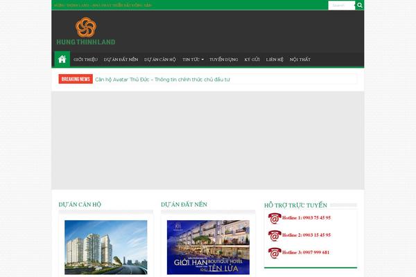 Sahifa Child theme site design template sample