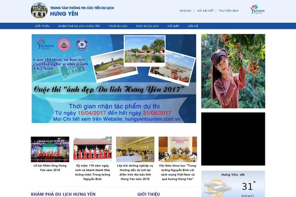 hungyentourism.com.vn site used Thietkewebwordpress