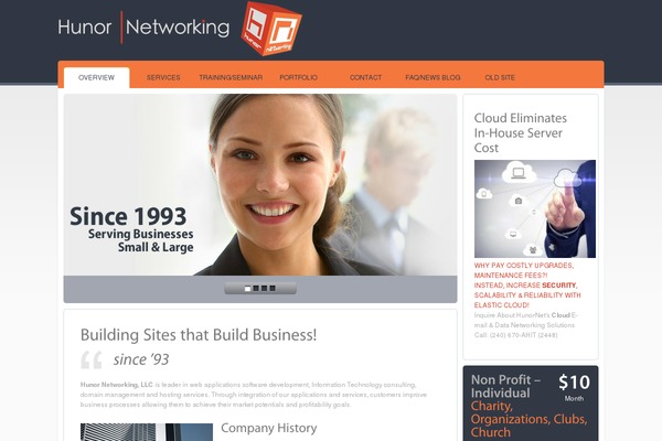 Hosting Square theme site design template sample