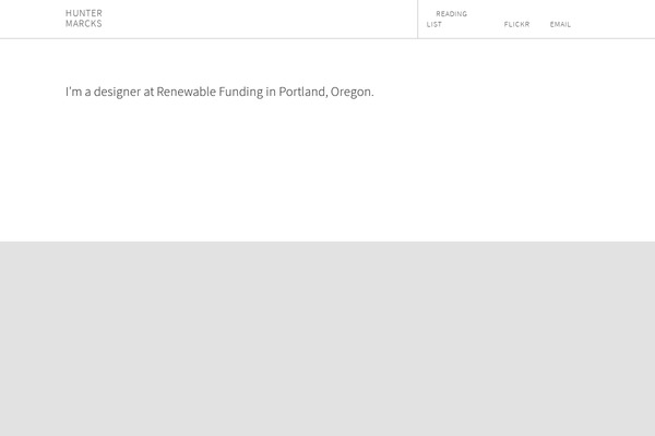 Hunter theme site design template sample