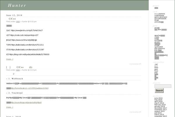 Classic theme site design template sample