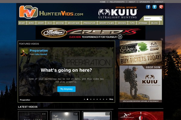 Video theme site design template sample