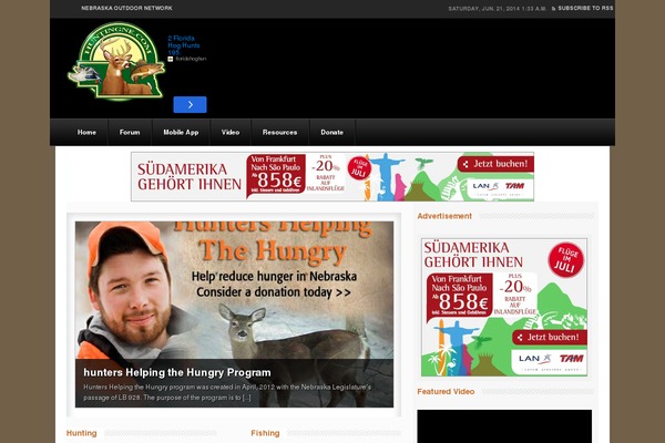 Broadcast theme site design template sample