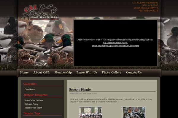 huntprivatelandmissouri.com site used Twilight Crown