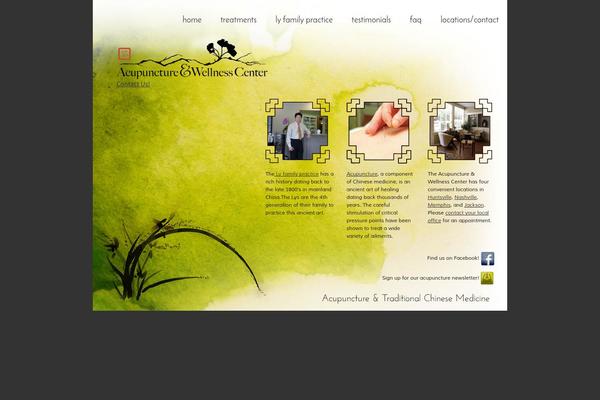 Acupuncture theme site design template sample