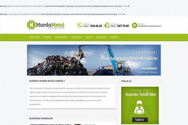 Cherry theme site design template sample