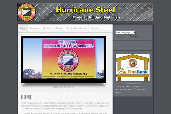 hurricanesteel.com site used Yoo_sphere_wp