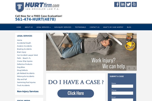 hurtfirm.com site used Academica Pro