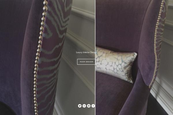 Hush theme site design template sample