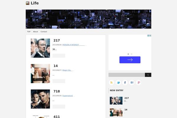 Stinger2 theme site design template sample