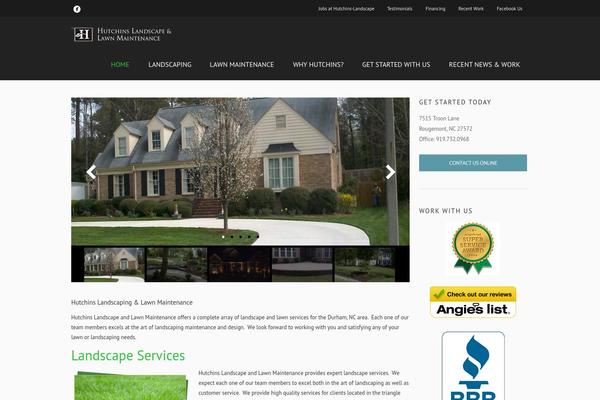 hutchins-landscape.com site used Viteeo