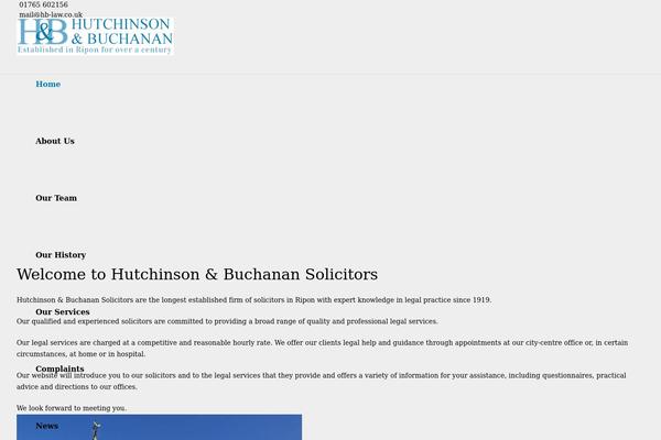 Hb theme site design template sample