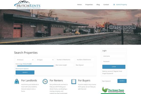 WP Residence theme site design template sample