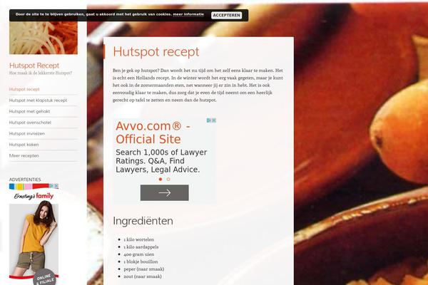 Confit theme site design template sample