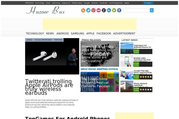 huzoorbux.com site used Topgadget Single