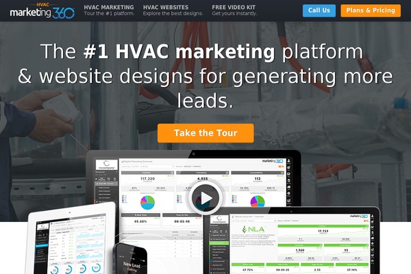Marketing360-vertical theme site design template sample