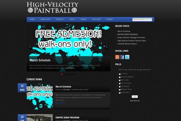 GamePress theme site design template sample