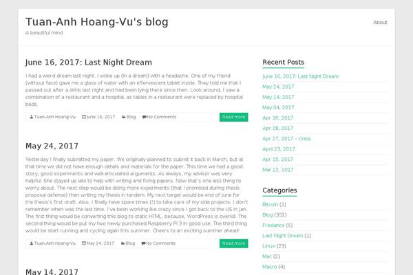 Spacious theme site design template sample