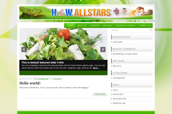 Healthstyle theme site design template sample