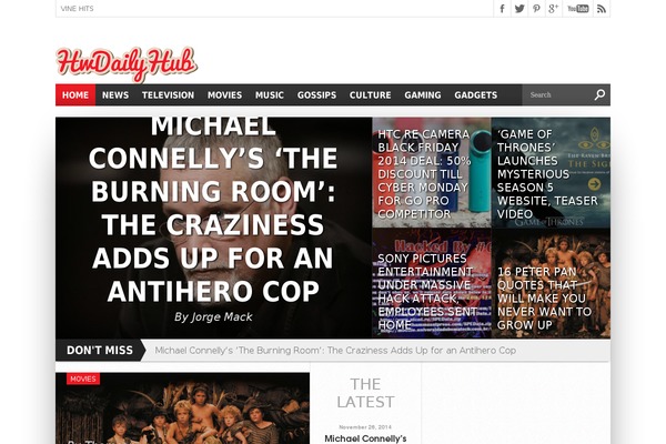 Hot Topix theme site design template sample