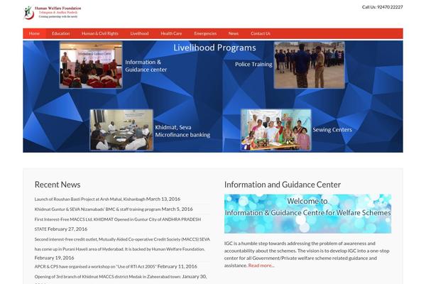Spacious theme site design template sample