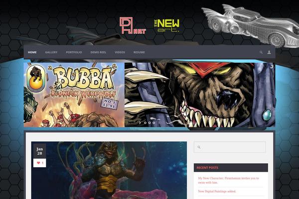 Oblivion theme site design template sample