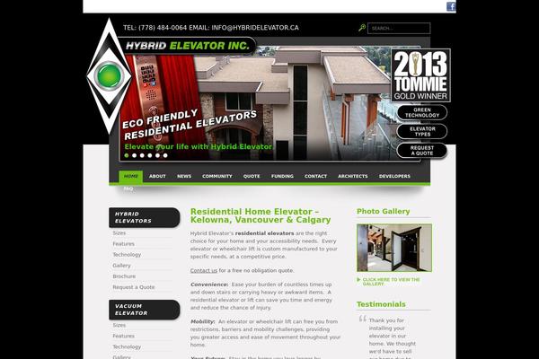 Chimera theme site design template sample