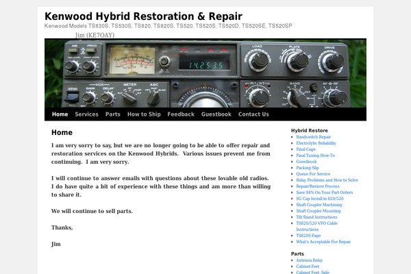 Hybrid theme site design template sample