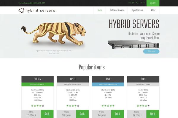 hybridservers.com site used Hybridservers