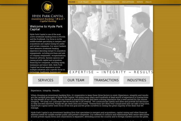 hydepark theme websites examples