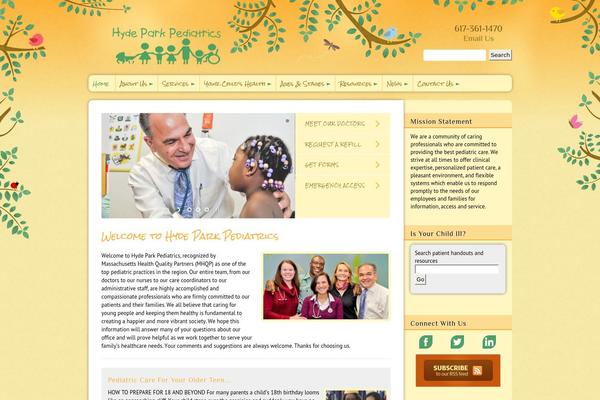 hydeparkpedi.com site used Sunny-kids-wordpress