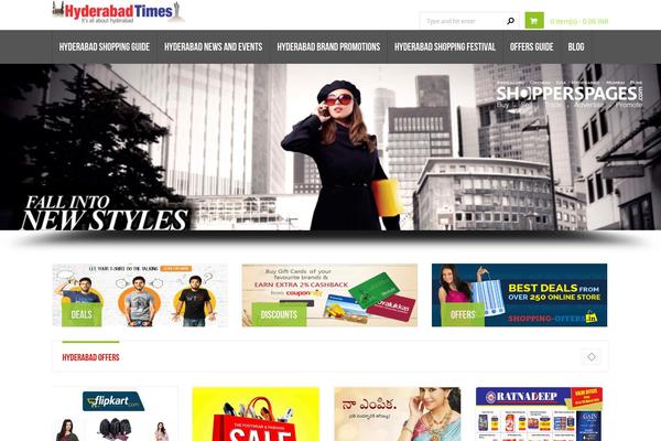onlinesale theme websites examples