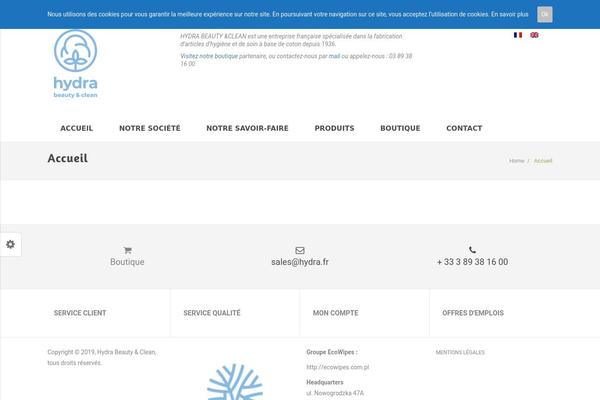 Organica theme site design template sample