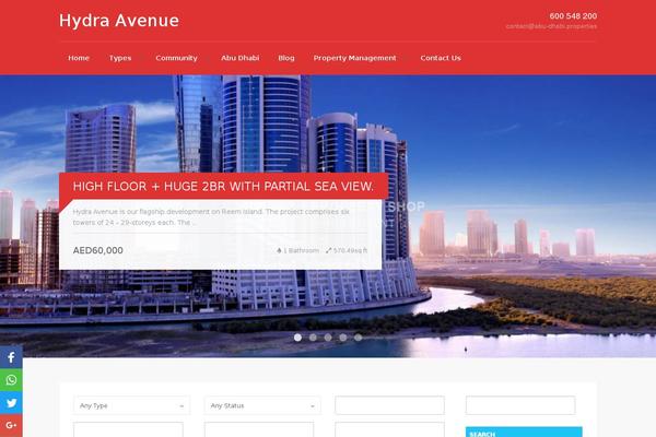 Realty theme site design template sample