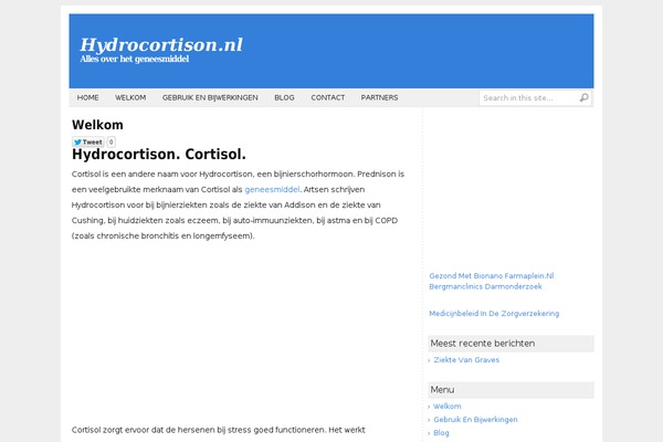 hydrocortison.nl site used Basically